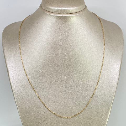 Cadena Mini Cajón Oro amarillo 18k 2,63 Gr / 1,2 mm / 50 Cm †