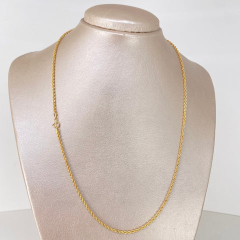 Cadena ● Lazo Oro amarillo 18k +1 / 2,63 Gr / 1,6 mm / 50 Cm *