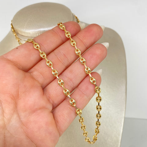 Cadena GC Oro amarillo 18k 8,00 Gr / 4,5 mm / 45 Cm †