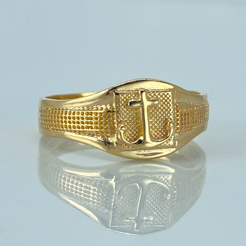 Anillo Ancla Oro amarillo / Talla 7 3/4 / 2,25 Gr