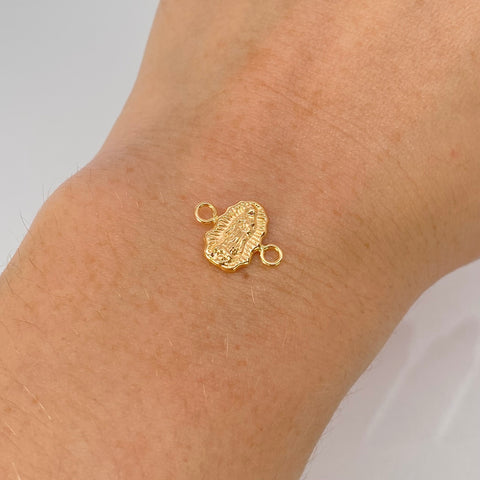 Herraje Silueta Virgen Guadalupe Oro amarillo 0,5 Gr / 1,4 Cm †