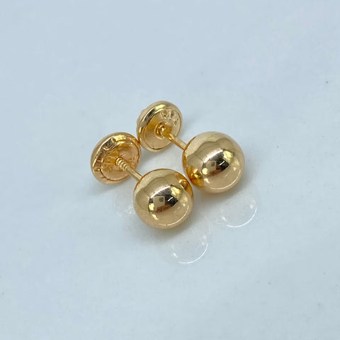 Topos Bolas Lisas Oro amarillo 0,65 Gr / 6 mm †