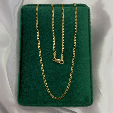 Cadena Italy Panzer Oro amarillo 18k +1 / 3,23 Gr / 1,5 mm / 50 Cm *