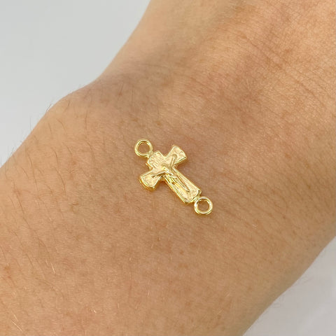 Herraje Cruz Cristo Oro amarillo 18k 0,35 Gr / 1,7 Cm *