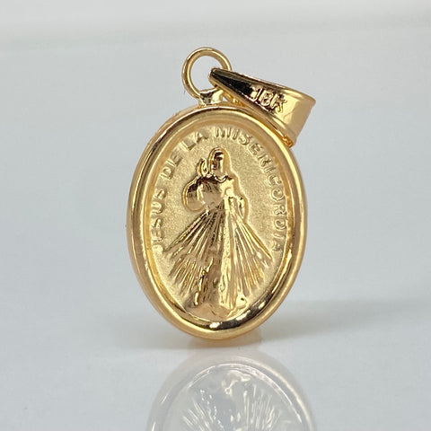 Dije Sagrado Corazon Oro amarillo 18k 1,02 Gr / 2,5 Cm †