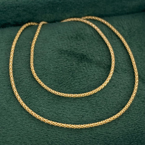 Cadena ● Cola Raton Oro amarillo 18k +3 / 2,04 Gr / 1,3 mm / 50 Cm †