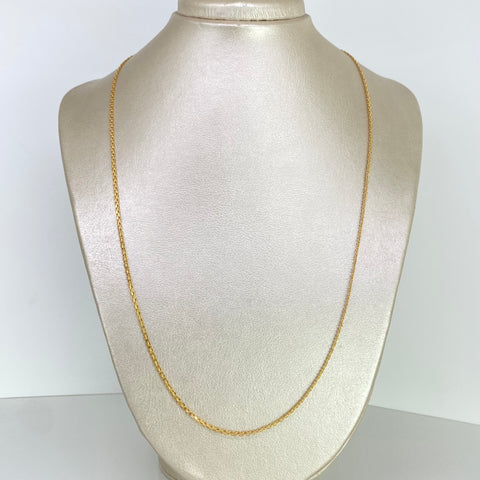 Cadena ● China Oro amarillo 18k 3,42 Gr / 2 mm / 60 Cm