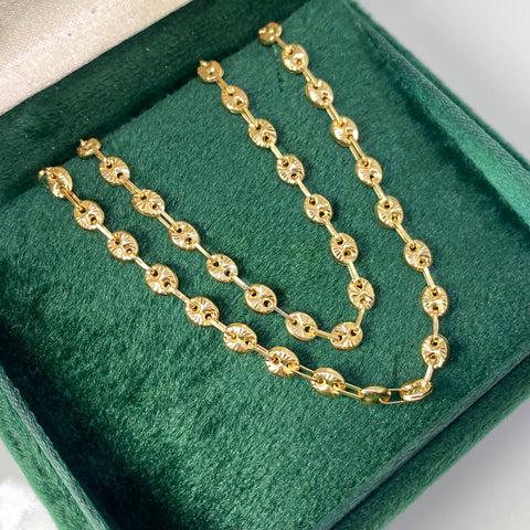 Cadena GC Diamantado Oro amarillo 18k 10,54 Gr / 3,8 mm / 65 Cm