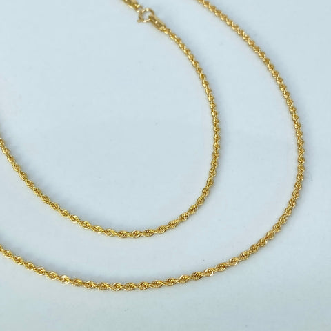 Cadena ● Lazo Oro amarillo 18k +1 / 1,9 Gr / 1,6 mm / 60 Cm †