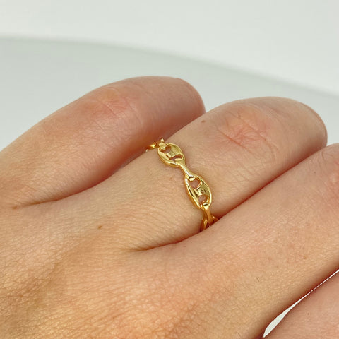 Anillo GC Oro amarillo 18k / Talla 6 / 1,12 Gr