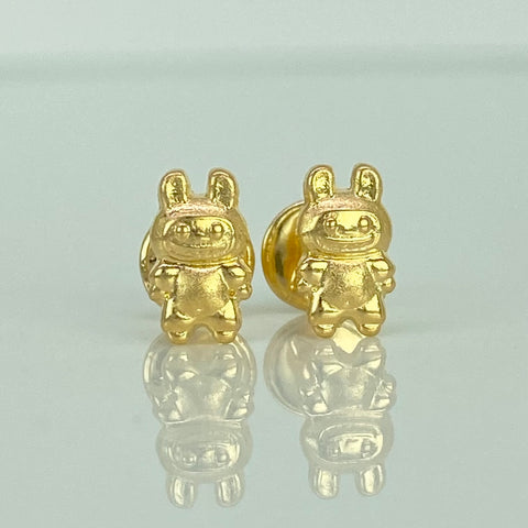 Topos Caricatura Oro amarillo 18k 0,58 Gr / 4,5 mm  *