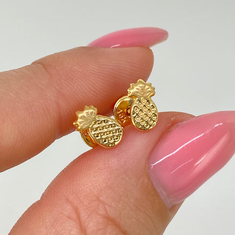 Topos Piña Oro amarillo 18k 0,55 Gr / 4,5 mm *