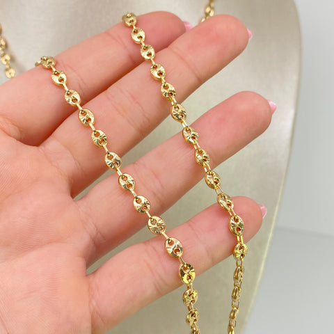 Cadena GC Diamantada Oro amarillo 18k 11,35 Gr / 4 mm / 60 Cm