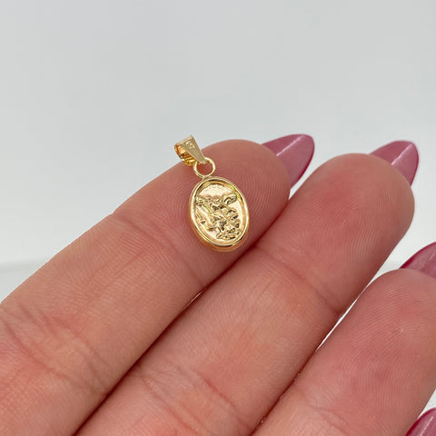Dije San Miguel Arcangel Oro amarillo 0,45 Gr / 1,8 Cm †