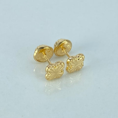 Topos Trebol Diamantado Oro amarillo 0,55 Gr / 5,1 mm