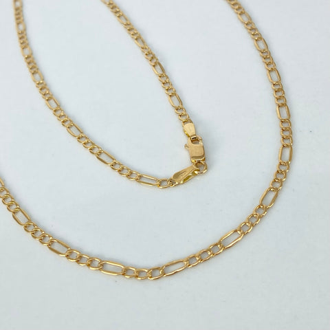 Cadena ● Tres Por Uno 3x1 Oro amarillo 18k 3,1 Gr / 2,6 mm / 60 Cm †