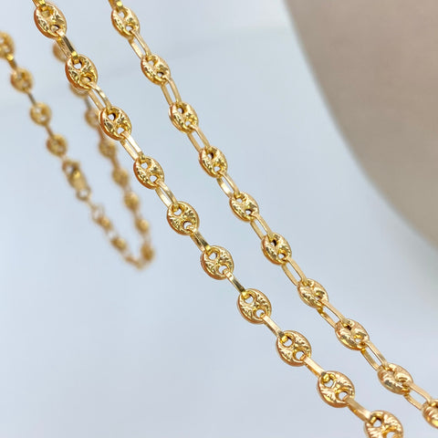 Cadena GC Diamantada Oro amarillo 18k 5,75 Gr / 3,3 mm / 45 Cm *