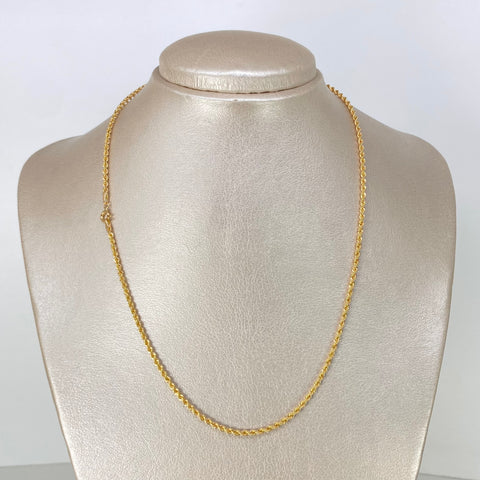 Cadena ● Lazo Oro amarillo 18k +1 / 2,68 Gr / 2,1 mm / 45 Cm *