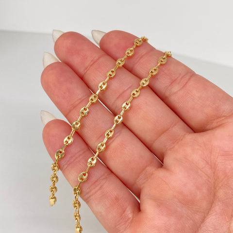 Tobillera GC Oro amarillo 3,07 Gr / 3,3 mm / 27,3 Cm †