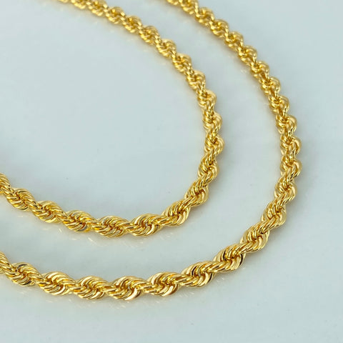 Cadena ● Lazo Oro amarillo 18k +1 / 14,17 Gr / 4,3 mm / 60 Cm †