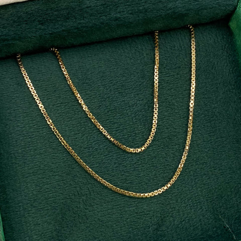 Cadena ● Veneciana Oro amarillo 18k +1 / 3,22 Gr / 1 mm / 40 Cm