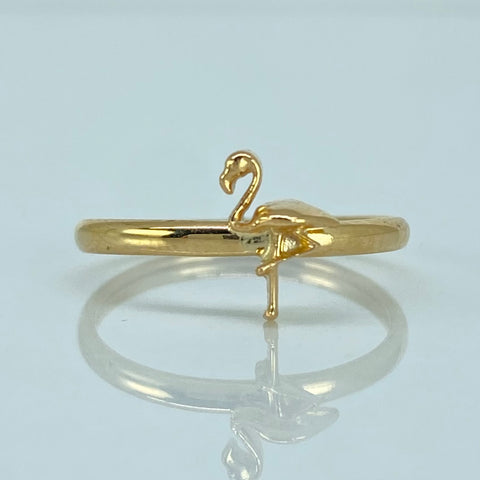 Anillo Flamenco Oro amarillo / Talla 6 1/4 / 1,05 Gr *