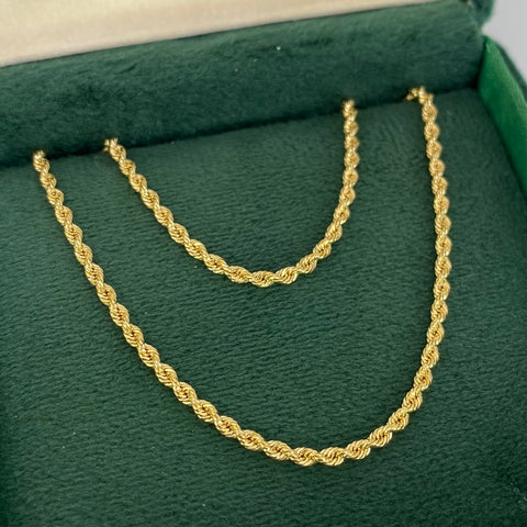 Cadena ● Lazo Oro amarillo 18k +1 / 3,06 Gr / 2 mm / 45 Cm *