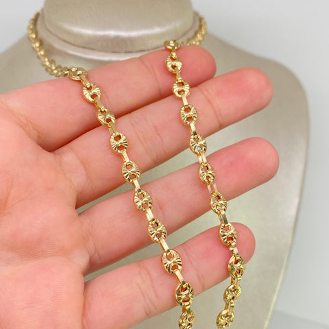 Cadena GC Diamantada Oro amarillo 18k 10,65 Gr / 5 mm / 48 Cm *