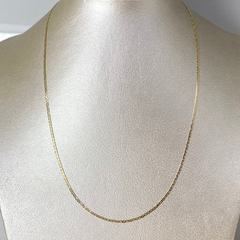Cadena Italy Plana Escalera Oro amarillo 18k 1,67 Gr / 1,3 mm / 45 Cm *