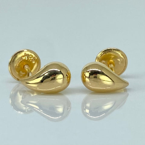 Topos Gotas Oro amarillo 18k 0,7 Gr / 5 mm *