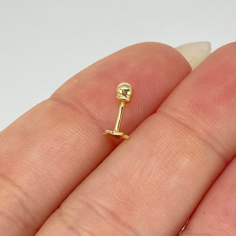 Piercing Estrella Diamantada / Oro Amarillo 18k (Joya) / 0,26gr / 0.9cm / (Oreja)