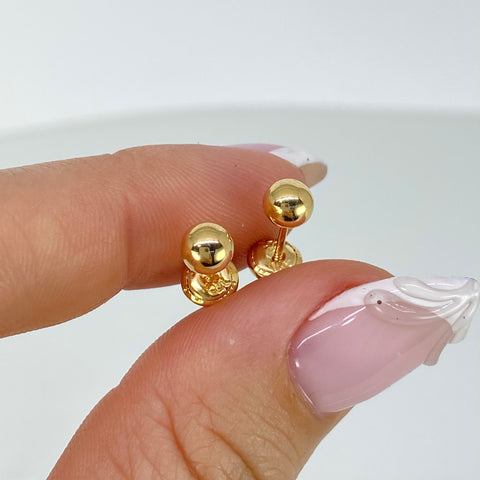 Topos Bolas Lisas Oro amarillo 0,62 Gr / 5 mm