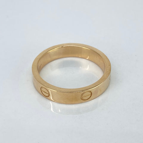 Anillo Argolla CT Oro amarillo / Talla 9 / 6,86 Gr / 4,2 mm *
