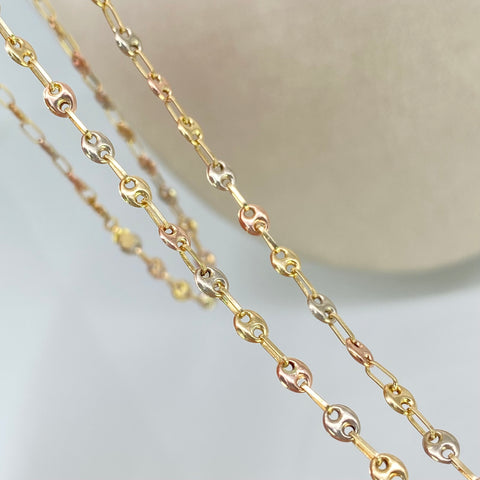 Cadena GC Tres oros 18k 4,20 Gr / 3 mm / 45 Cm *