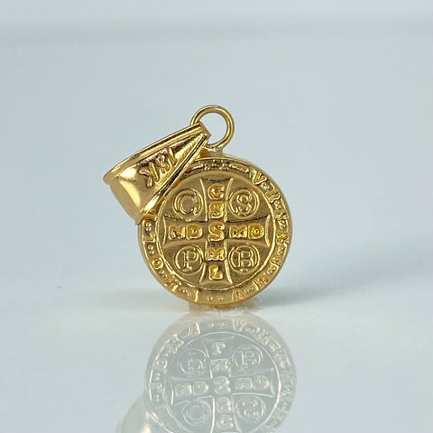 Dije San Benito Oro amarillo 0,52 Gr / 2 Cm