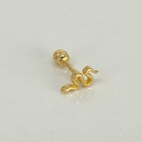 Piercing Serpiente / Oro Amarillo 18k (Joya) / 0,42gr / 4.3mm / (Oreja) *