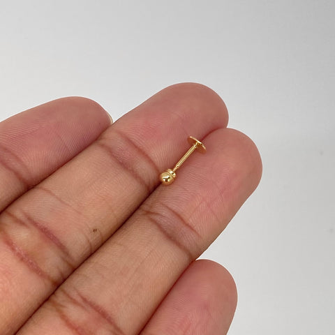 Piercing Circulo Diamantado / Oro Amarillo 18k (Joya) / 4mm / 0,3gr / 1cm / (Oreja) *