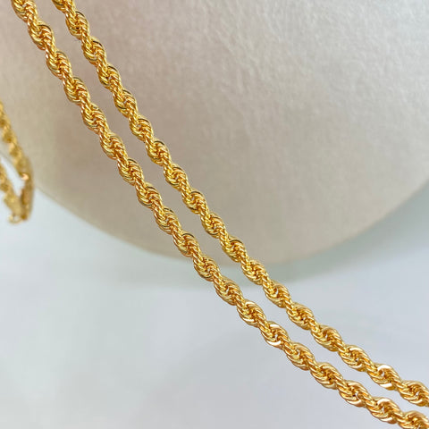 Cadena ● Lazo Oro amarillo 18k +1 / 5,55 Gr / 2,7 mm / 60 Cm