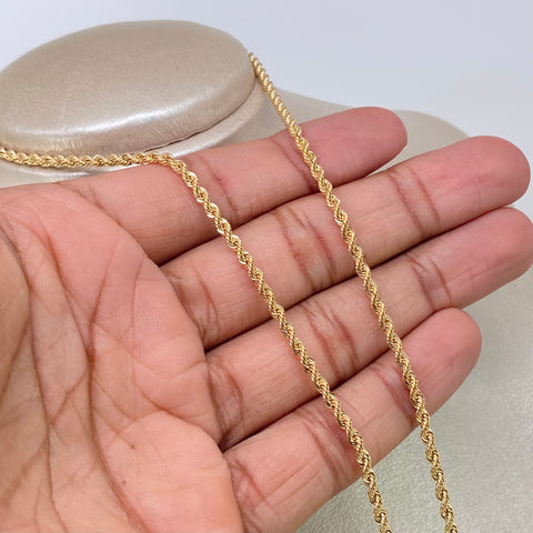 Cadena ● Lazo Oro amarillo 18k +1 / 3,59 Gr / 2,2 mm / 45 Cm *