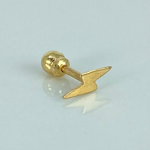 Piercing Rayo / Oro amarillo 18k ( Joyas ) / 0,25 Gr / 3mm / (Oreja) †