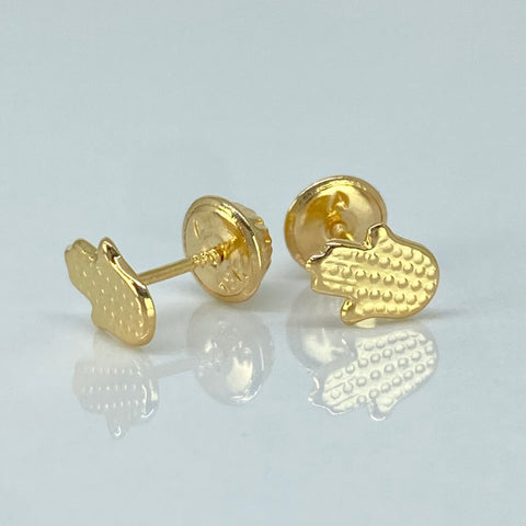 Topos Mano Hamsa Oro amarillo 18k 0,52 Gr / 5,3 mm *