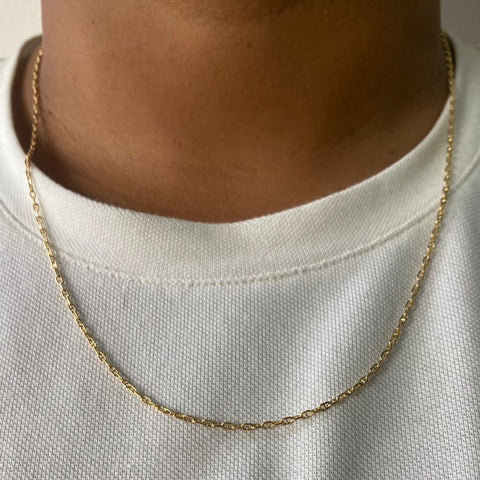 Cadena Escalera Oro Amarillo 18k 2,52gr 60cm