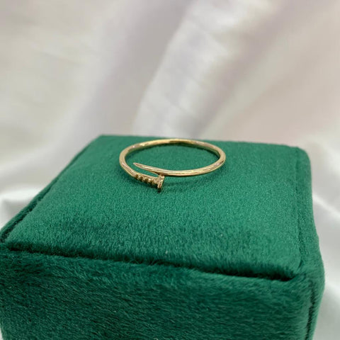 Anillo Clavo CT Talla 8 1/2 Oro Amarillo 18k/ 1,4 Gr / *