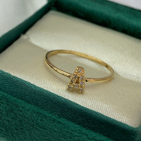 Anillo A Oro Amarillo 18k T 6 3/4/ 1,1 Gr / *