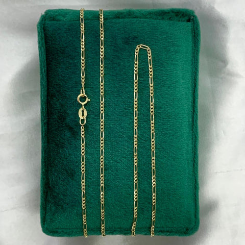 Cadena Italy 3x1 CT Oro amarillo 18k 1,58 Gr / 1,5 mm / 60 Cm *