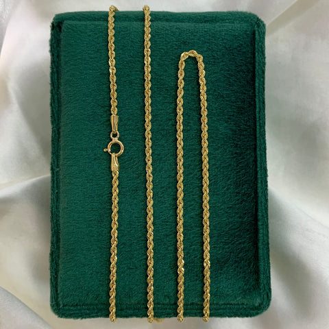 Cadena Italy Lazo Oro amarillo 18k +1 / 3 Gr / 2 mm / 60 Cm *