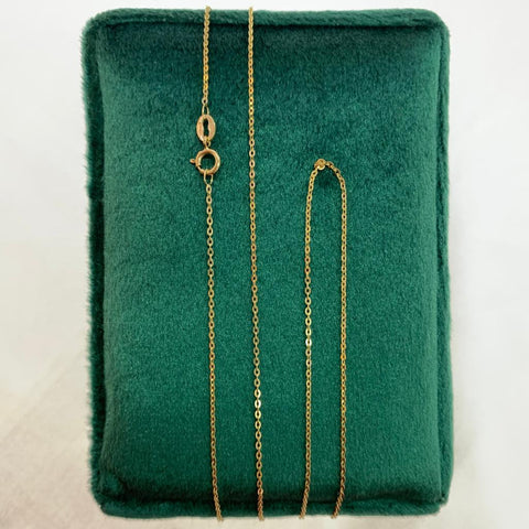 Cadena Italy Mini Aro Seguido Oro amarillo 18k 1,14 Gr / 1 mm / 45 Cm