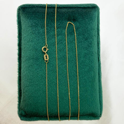 Cadena Italy Mini Aro Seguido Oro amarillo 18k 0,94 Gr / 0,48 mm / 50 Cm *