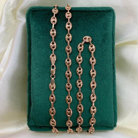 Cadena GC Oro rosa 18k 10,00 Gr / 5 mm / 50 Cm *