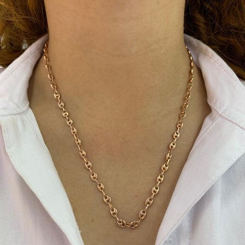 Cadena GC Oro rosa 18k 10,00 Gr / 5 mm / 50 Cm *